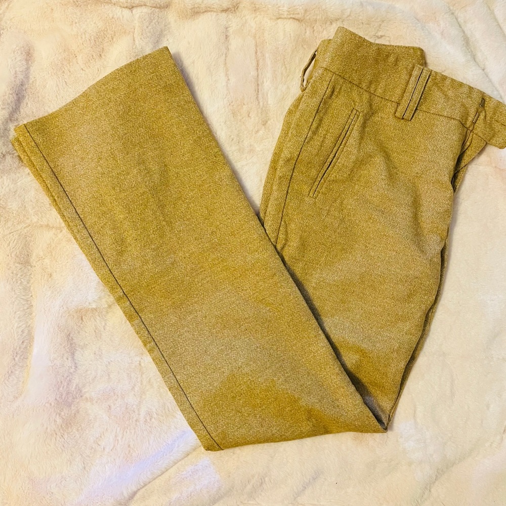 (5 items for $5 each) Tweed tan vintage style dress pants.